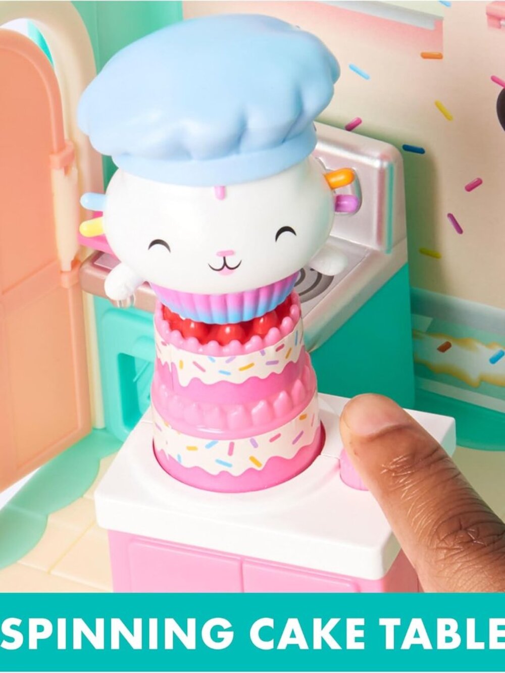 Gabby’s Dollhouse, Bakey with Cakey Kitchen with Figure and 3 Accessories, 3 Fur - Picture 6 of 9